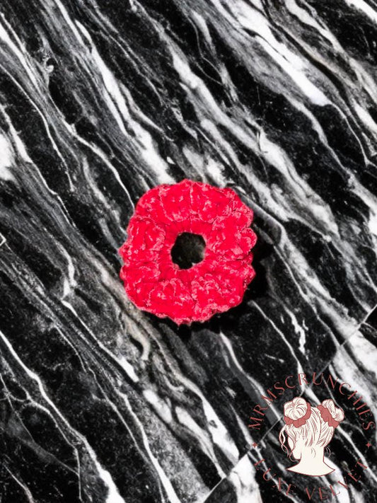 Mini Scarlet Luxe Velvet Scrunchie