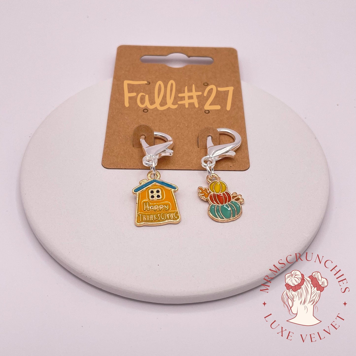 Fall Theme Stitch Markers pt3