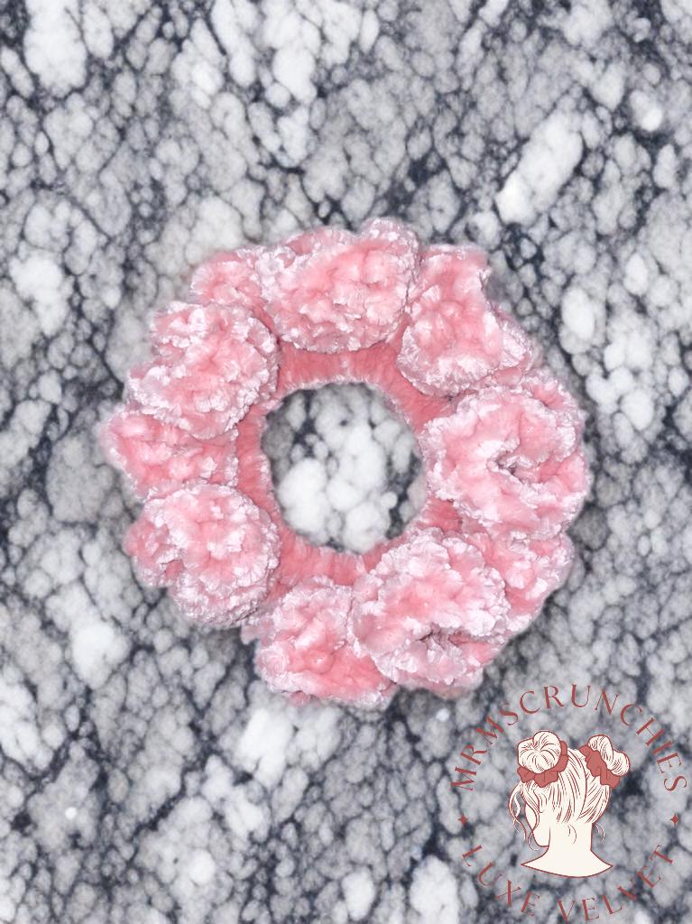 Large Dusty Pink Luxe Velvet Scrunchie