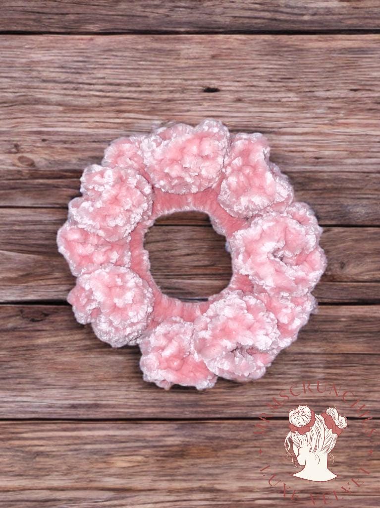 Large Dusty Pink Luxe Velvet Scrunchie