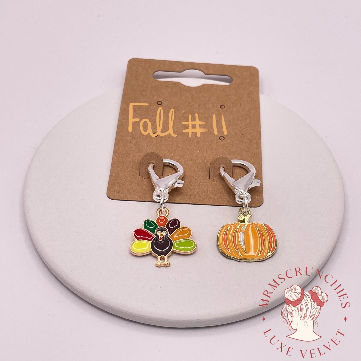 Fall Theme Stitch Markers pt2